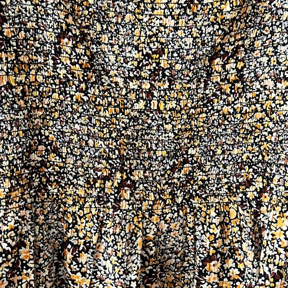 Madewell Lucie Smocked Square Neck Peplum Top in Cottage Floral Size 4 EUC - Picture 6 of 9